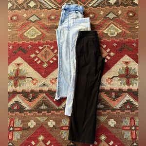 Three Pairs of Size 6 Women’s Pants, Jeans